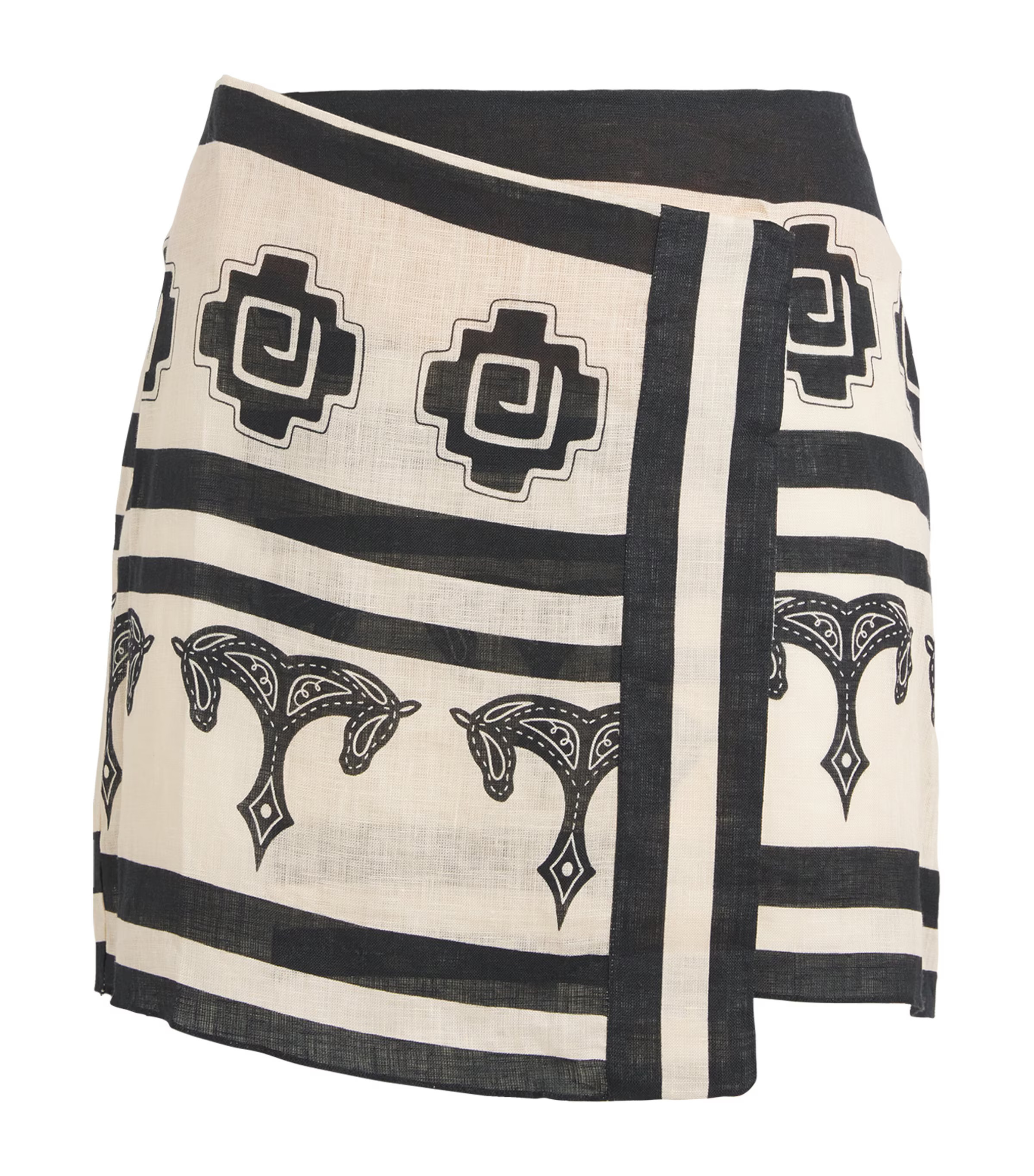 Johanna Ortiz Linen Roots Mini Skirt | Harrods (US)