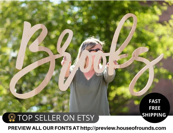 Custom wood name sign for nursery girl, boy, over crib sign, baby name sign, family name sign, cu... | Etsy (US)