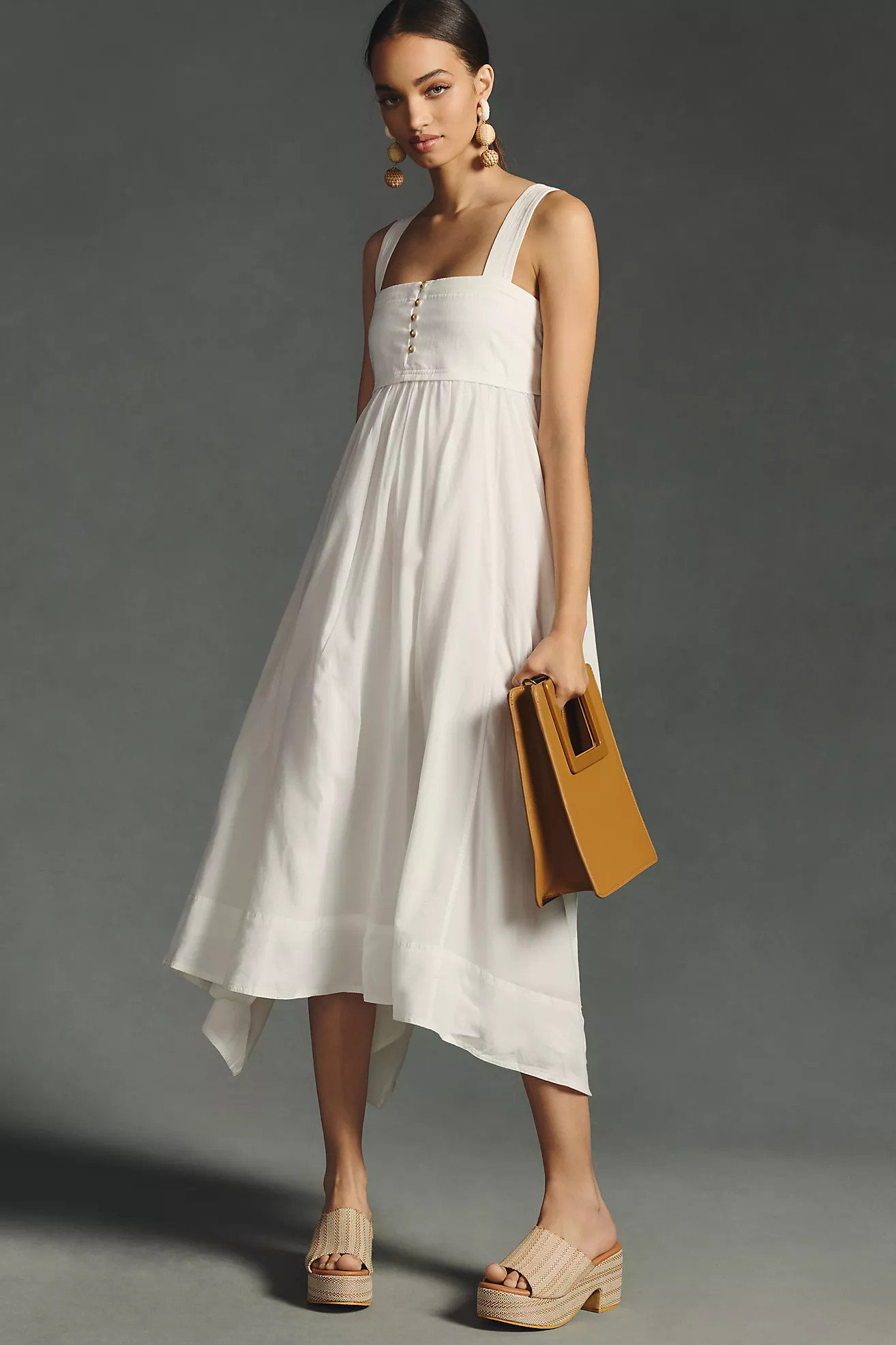 Pilcro Asymmetrical Babydoll Dress | Anthropologie (US)