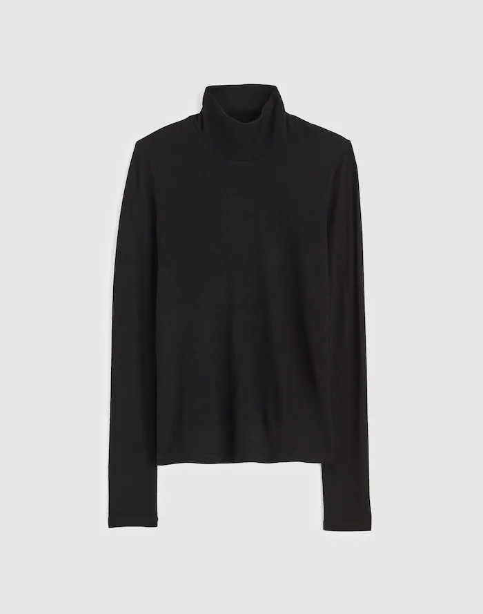 Turtleneck Long-Sleeve Top in Wool Blend | Madewell