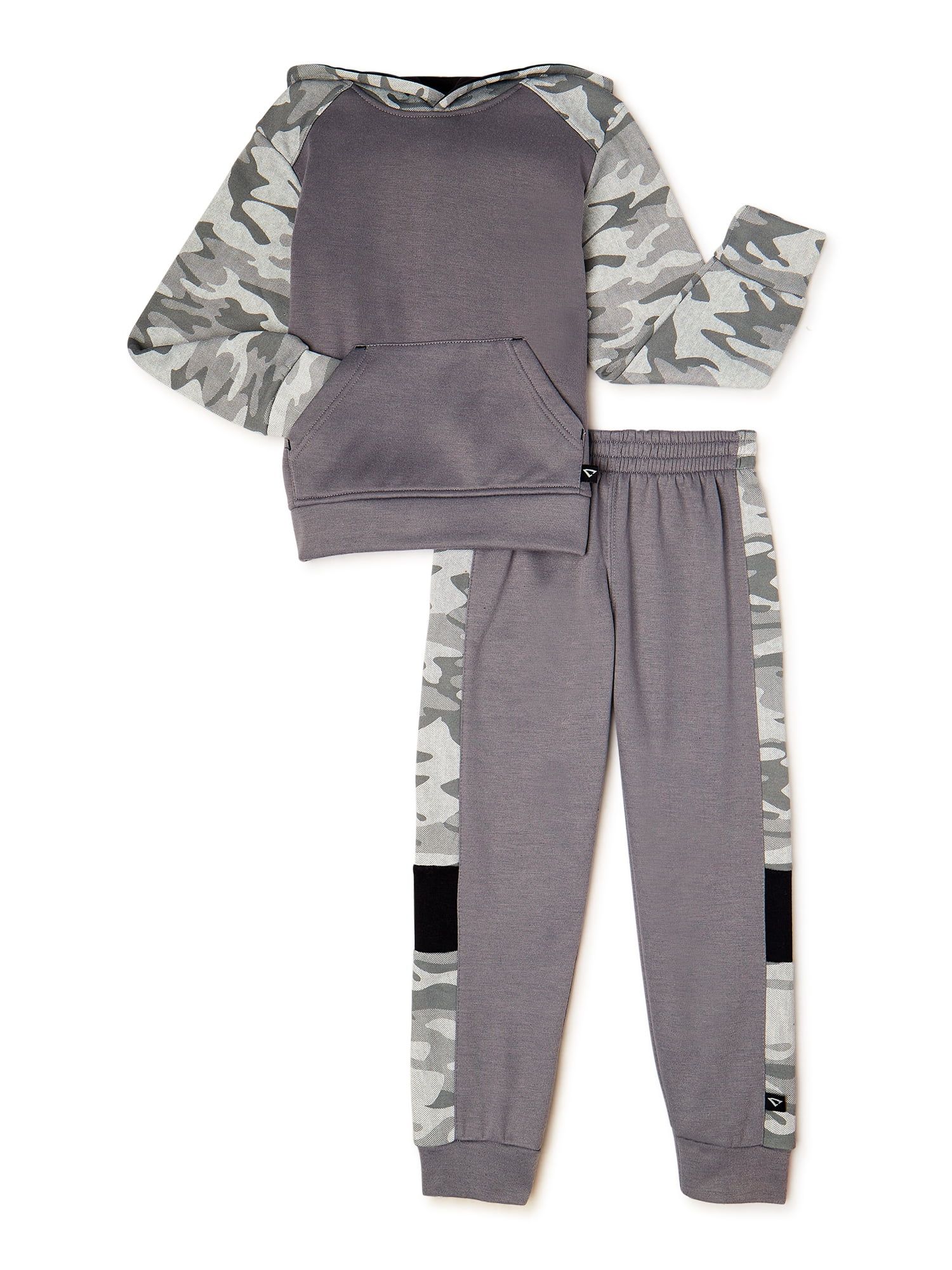 Cheetah Boys Active Fleece Camo Hoodie and Jogger Sweatpant Set, 2-Piece, Sizes 4-18H | Walmart (US)