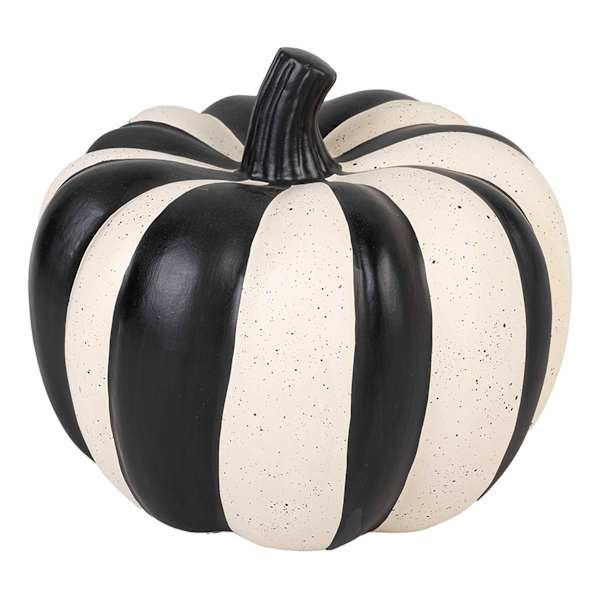 Black White Ceramic Pumpkin At Home | At Home