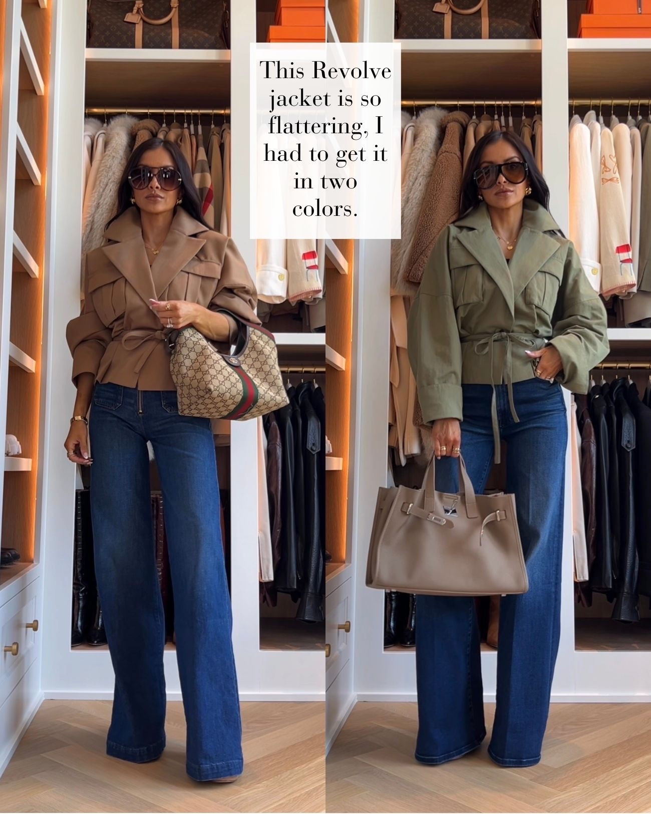 Revolve transitional jacket you need in two colors
Belted jacket 
Mother hustler jeans 
Amazon Hermes bag
Gucci giglio bag

#LTKOver40 #LTKSeasonal #LTKWorkwear