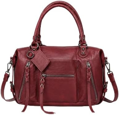 Women Mini Tote Bags (8 L) City Bags Tote Bag Purse Vegan Leather Hobo Handbags With Adjustable D... | Amazon (US)