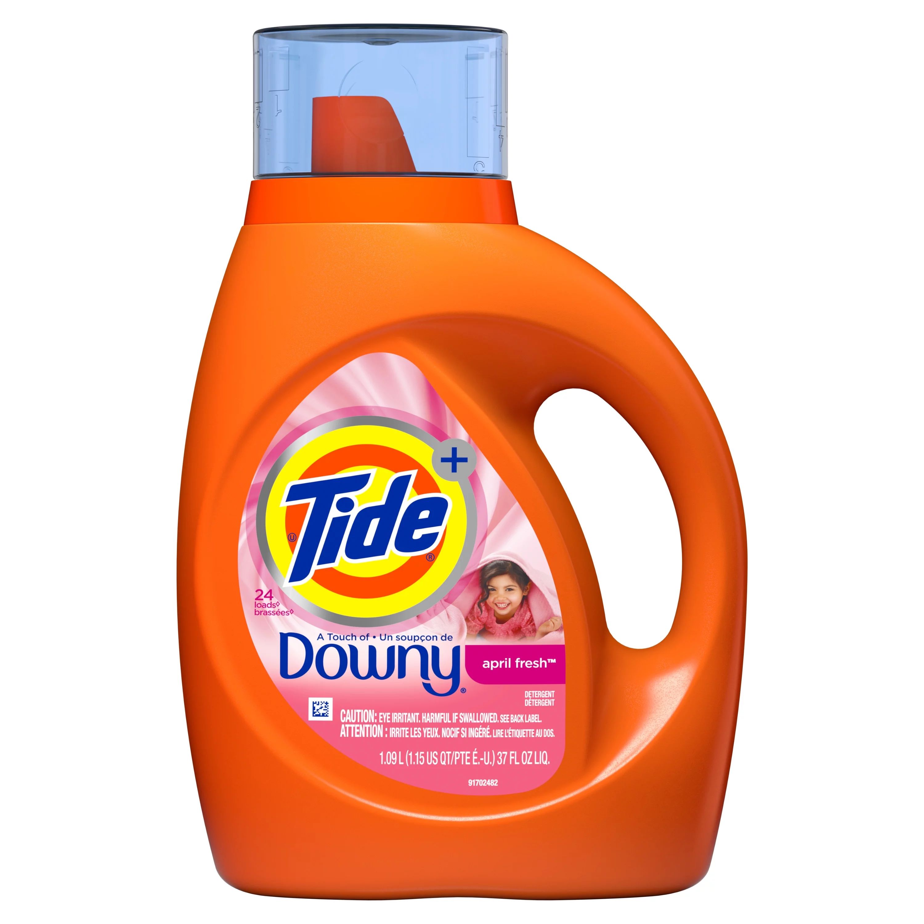 Tide Plus Downy April Fresh Scent Liquid Laundry Detergent, 24 loads 37 fl oz - Walmart.com | Walmart (US)