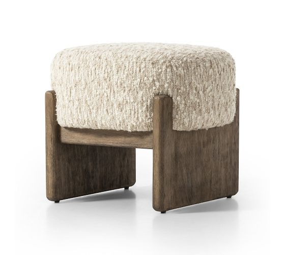Solema Upholstered Accent stool | Pottery Barn (US)