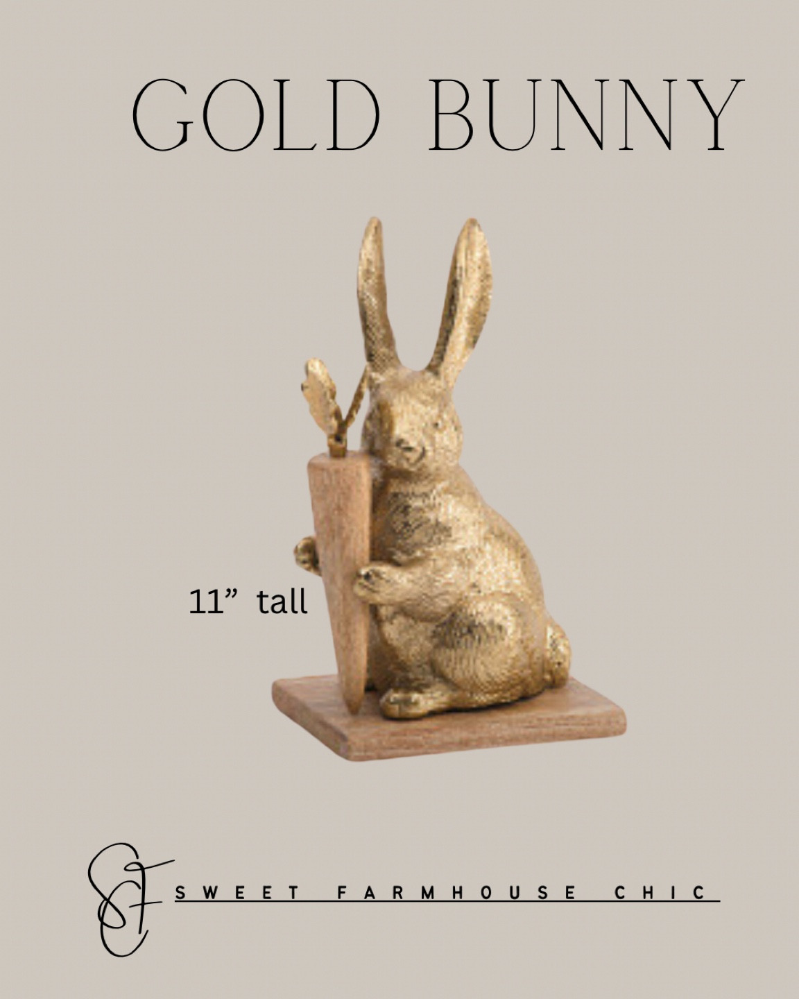 Adorable Gold Bunny

This little guy reminds me of my DIY bunny. He is smaller but has a similar look.

Easter bunny, spring bunny, gold bunny, gold rabbit, gold hare



#LTKSeasonal #LTKSpringSale #LTKhome