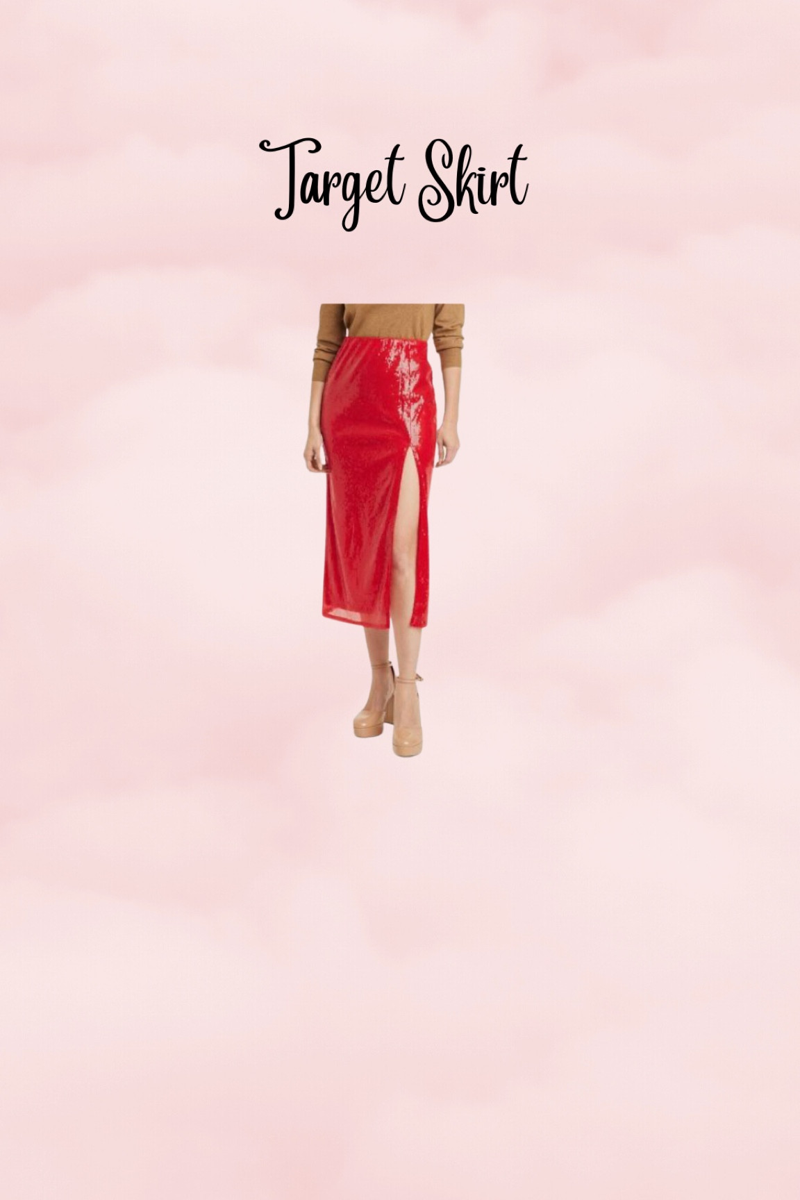 A new day Target skirt. Christmas outfit. Fall Outfit. Red Sparkle Skirt 

#LTKstyletip #LTKSeasonal #LTKfindsunder50