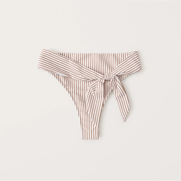 High-Waist Cheeky Bikini Bottoms | Abercrombie & Fitch (US)