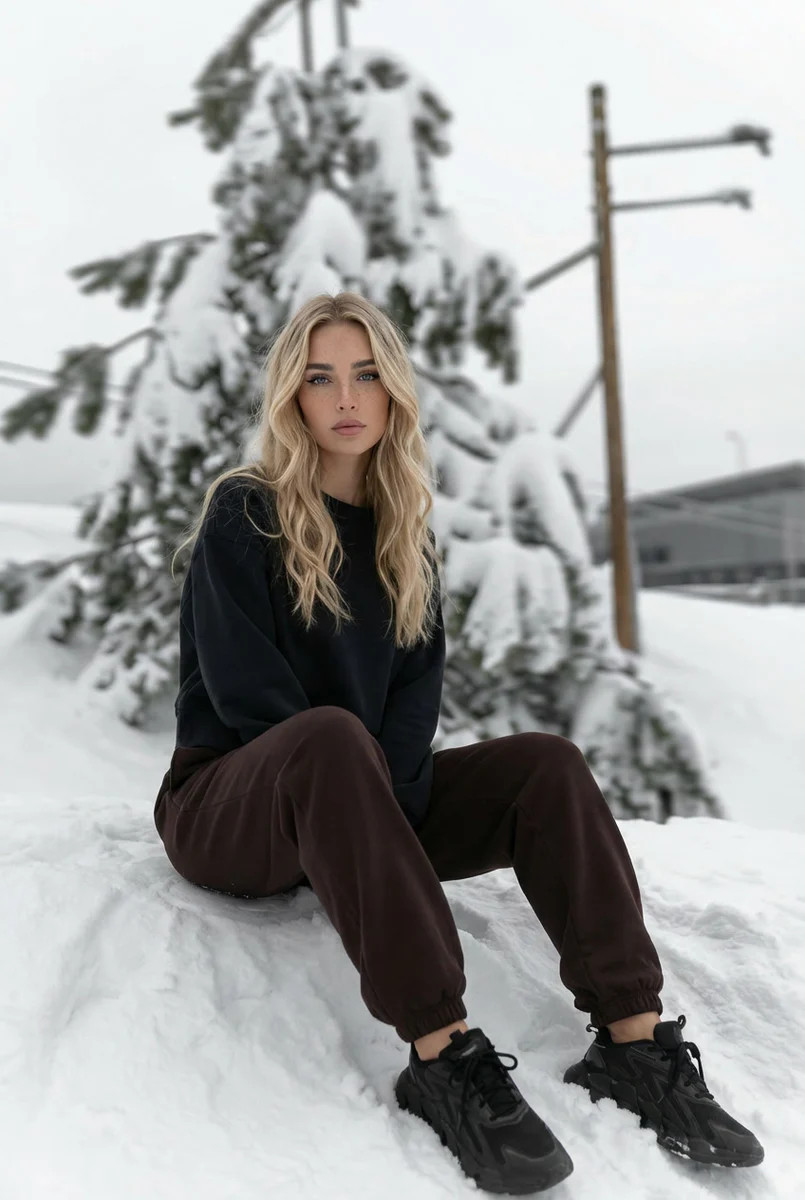 Velvra Modal High Waisted Fleece Lined Thermal Joggers w/ Pockets | Colorfulkoala