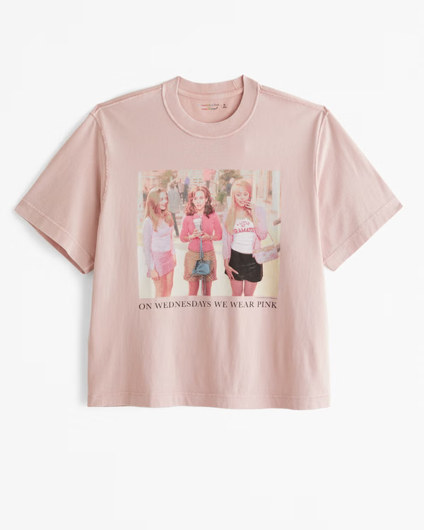 Women's Pride Cropped Mean Girls Graphic Tee | Women's Tops | Abercrombie.com | Abercrombie & Fitch (US)
