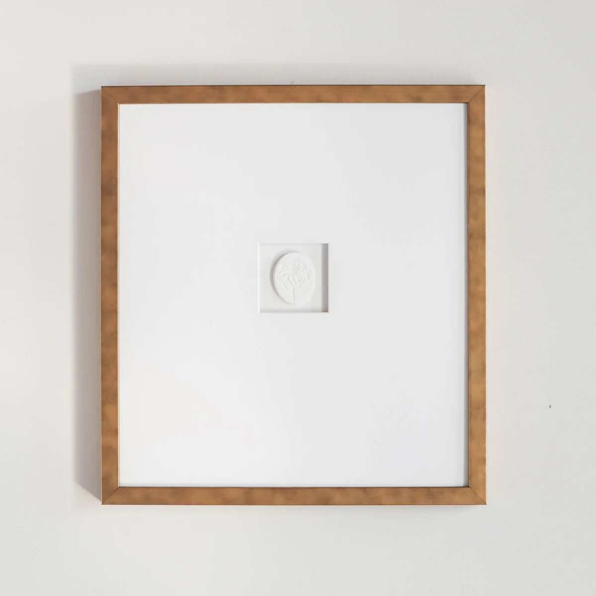 17x18 Antique Framed Intaglio | Susan Gordon Pottery