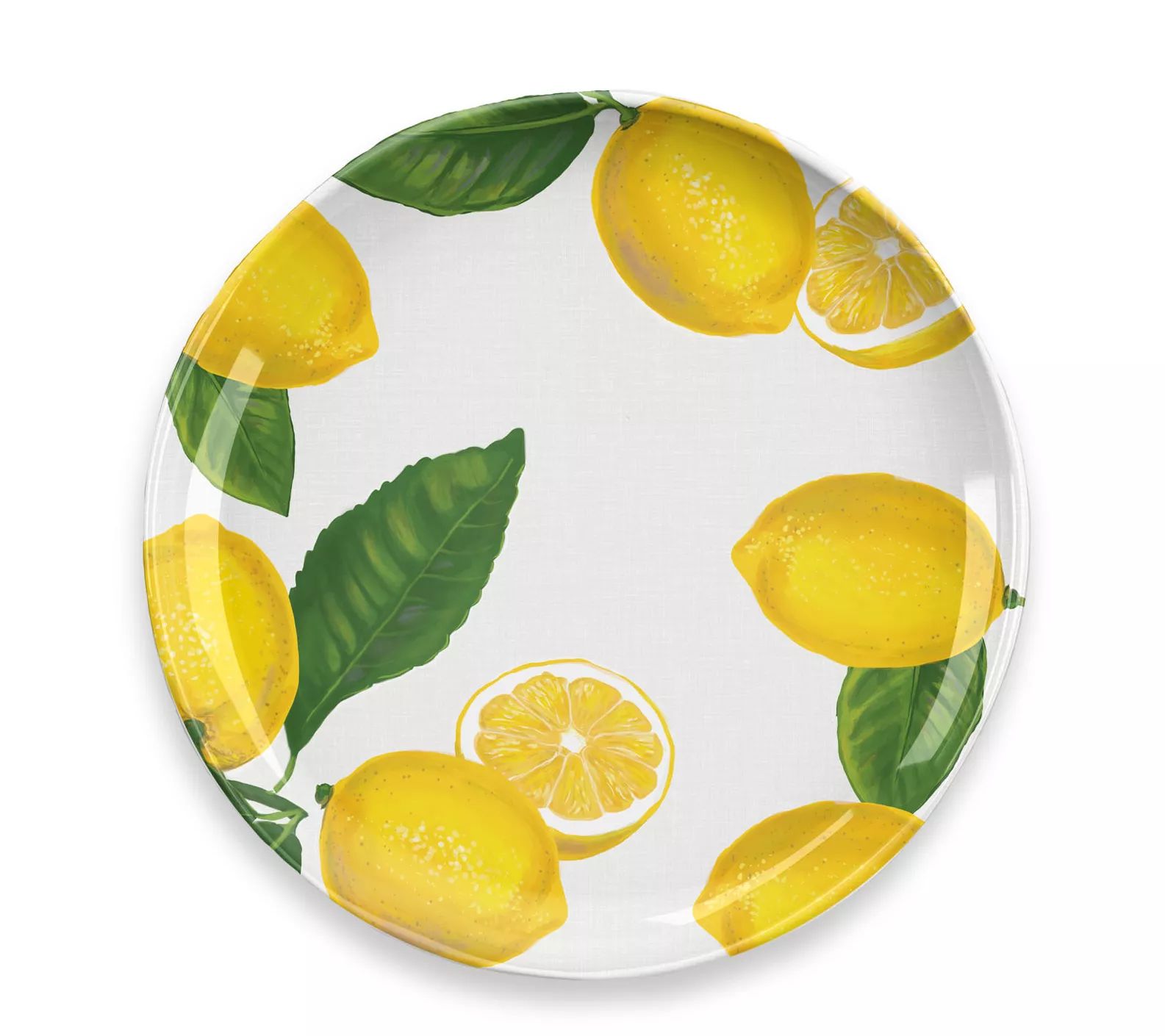 TarHong Melamine Lemon Fresh Dinner Set of 6 Plate | QVC