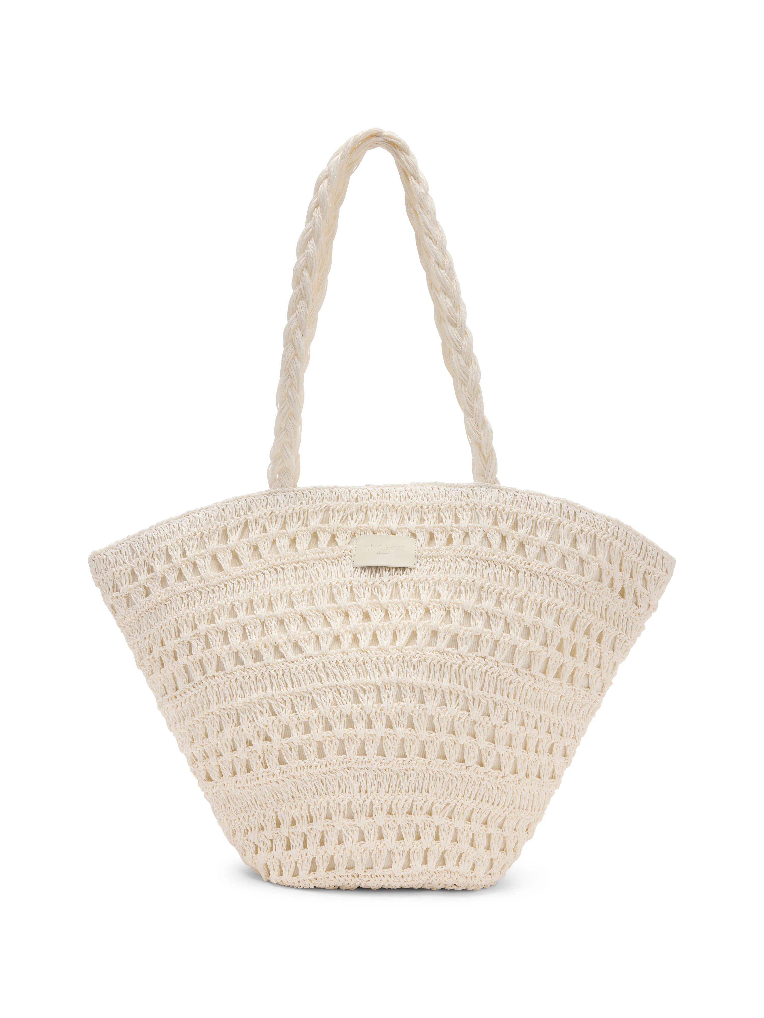 White Raffia Tote Bag | Nobody's Child