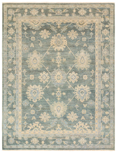 Kerensa Handknotted Floral Blue / Beige Rug | Scout & Nimble