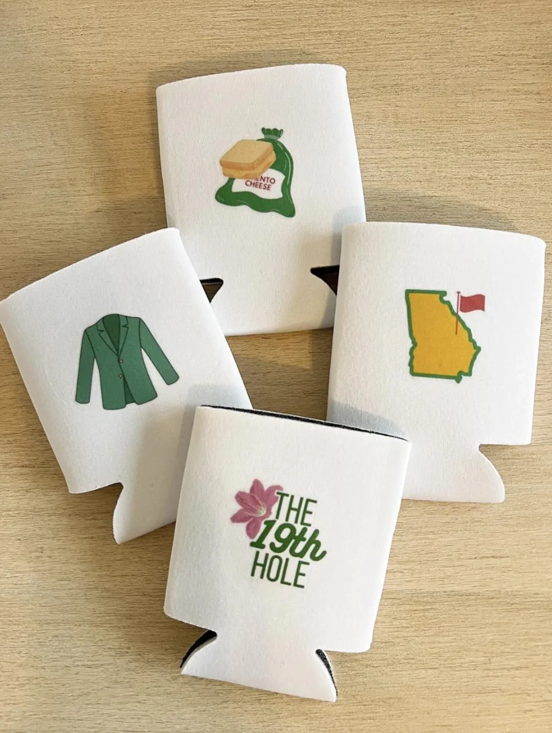 Masters Golf Party Can Cooler Set The Masters Golf Theme Party Decor The Masters Watch Party Deco... | Etsy (US)