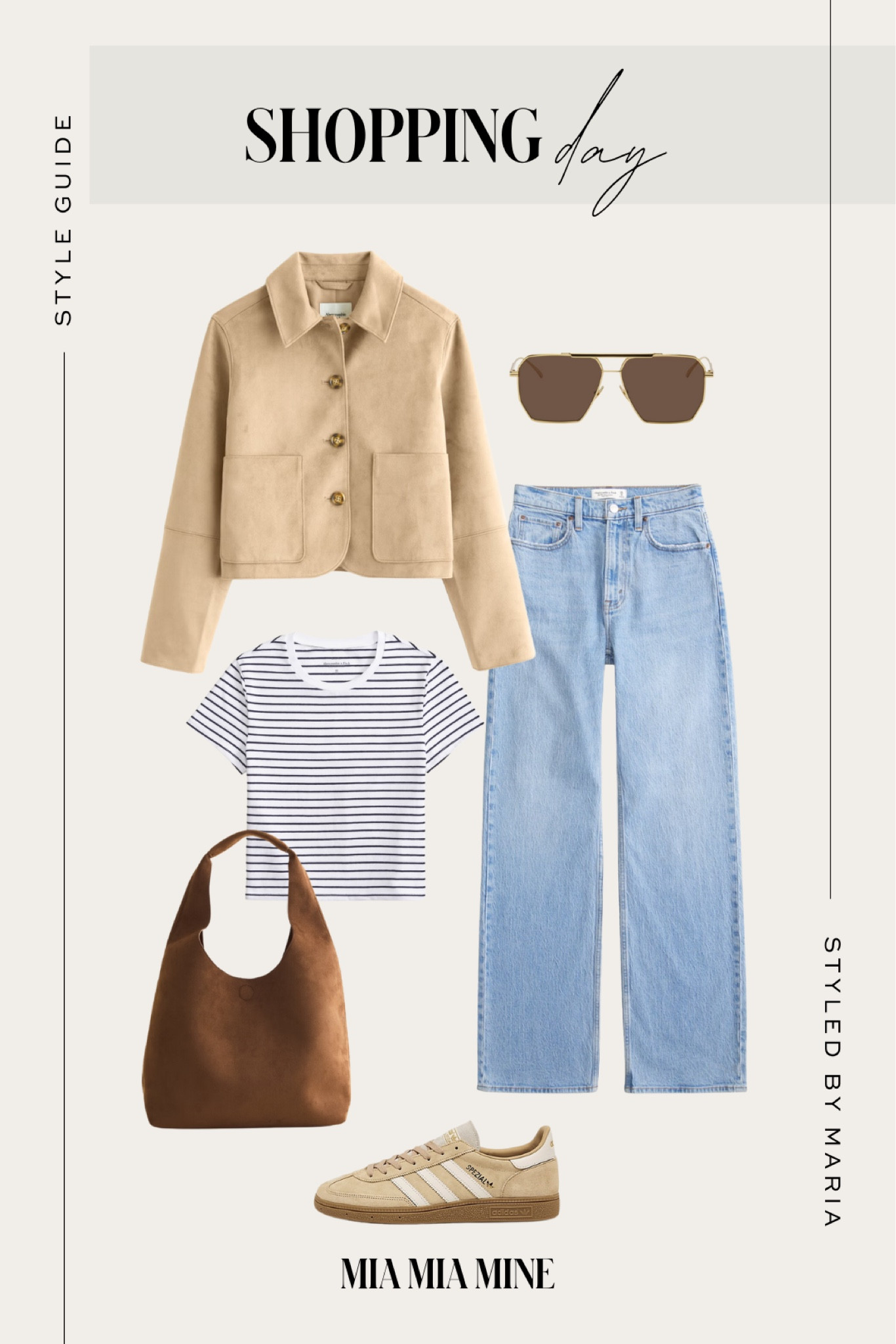 Styled looks of the week / pre fall outfit
Abercrombie suede jacket on sale
Abercrombie suede bag on sale
Abercrombie striped tee on sale
Abercrombie relaxed jeans on sale
Adidas spezial sneakers 

#LTKSaleAlert #LTKSeasonal #LTKFindsUnder100