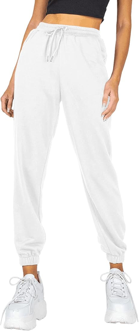 Women's Cinch Bottom Sweatpants High Waisted Athletic Joggers | Amazon (US)
