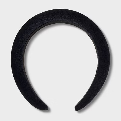 Velvet Padded Headband - A New Day™ Black | Target