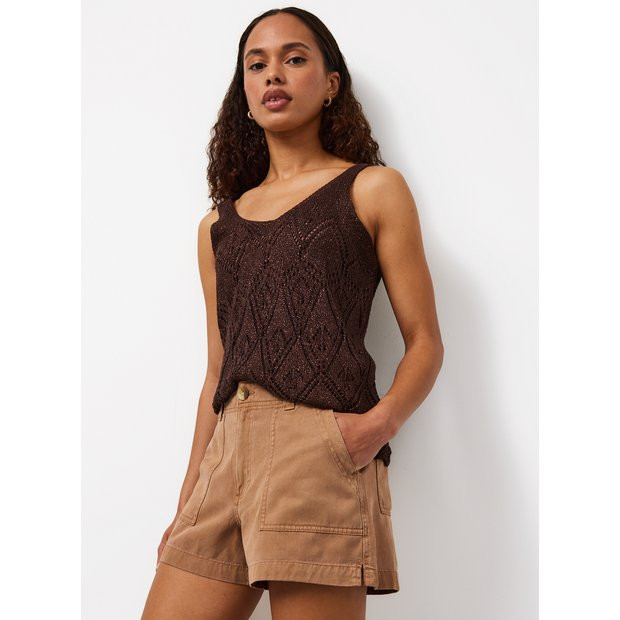 Brown Utility Style Shorts 14 | Tu Clothing