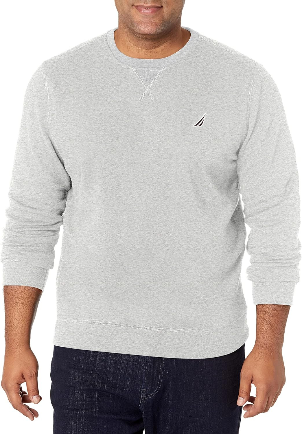 Nautica Men's Basic Crew Neck Fleece Sweatshirt | Amazon (US)