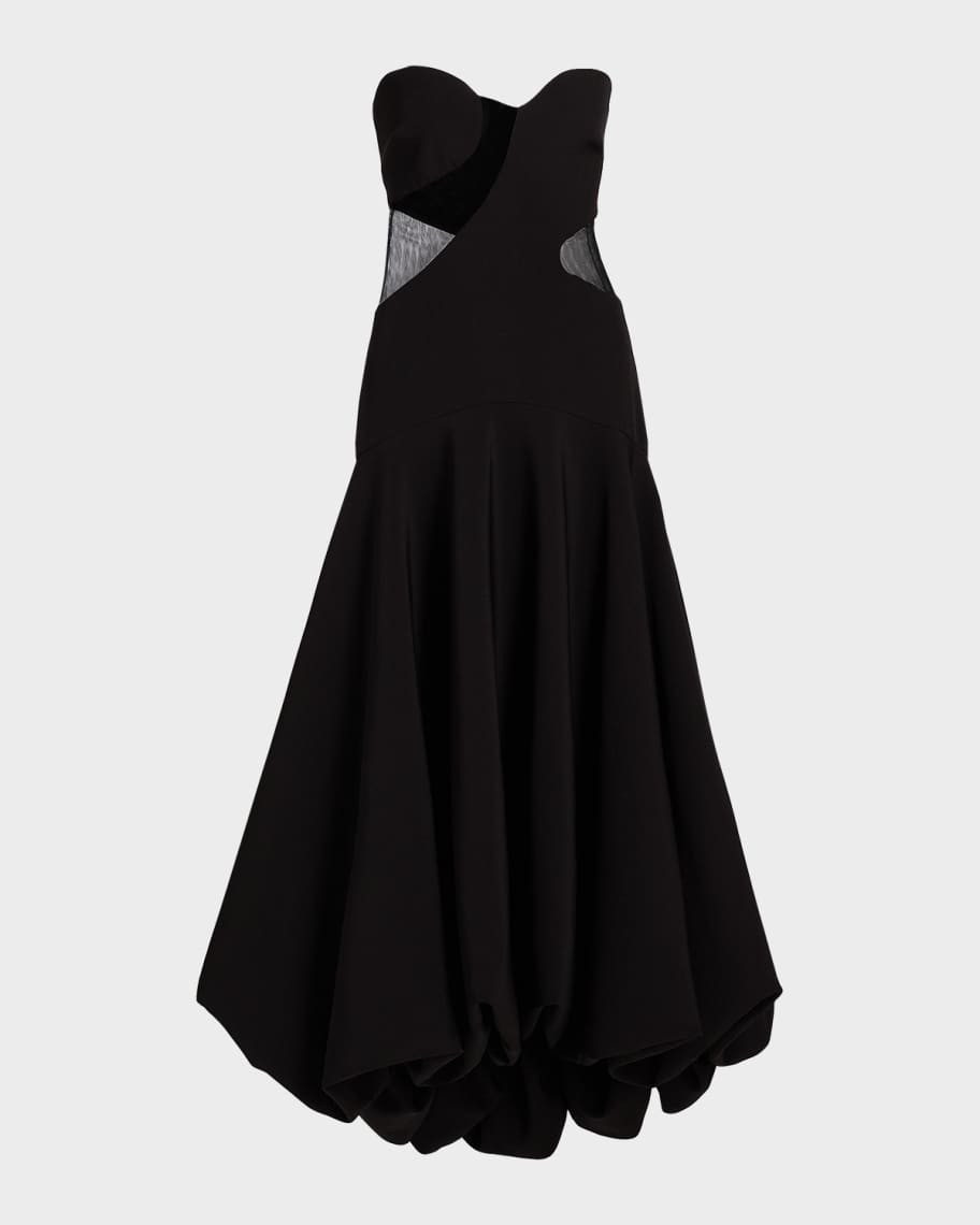 Et Ochs Daniella Strapless High-Low Bubble Gown | Neiman Marcus