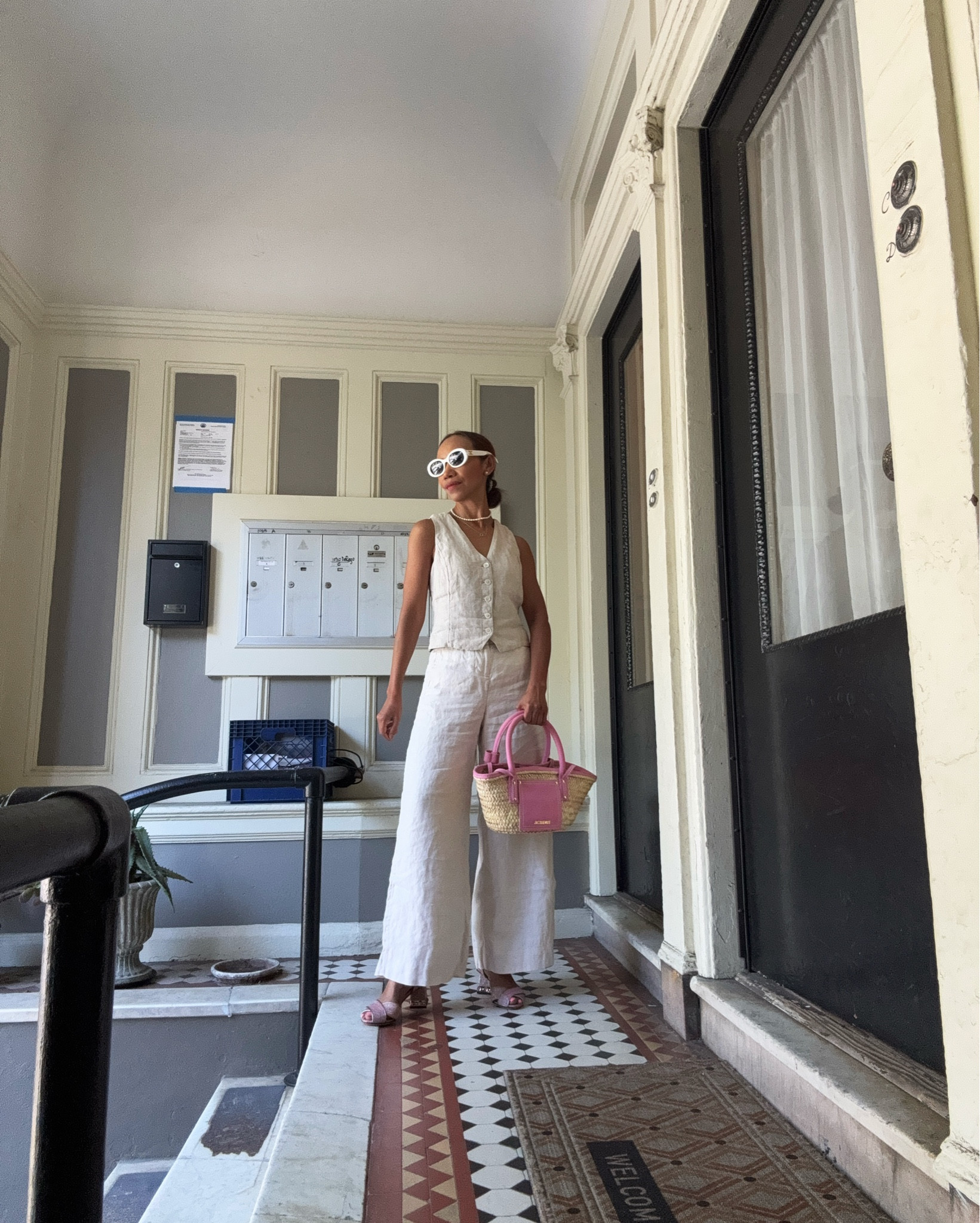 Linen vest coat, linen pants. They are so comfortable and easy to style with many pieces. 

#LTKPetite #LTKWorkwear #LTKStyleTip