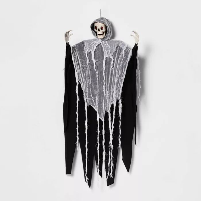 Skeleton Face with Black/White Robe Halloween Decorative Mannequin - Hyde & EEK! Boutique™ | Target