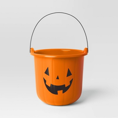 Orange Pumpkin Stackable Halloween Trick or Treat Pail - Hyde and EEK! Boutique™: Jack-o'-Lantern Design, No Assembly Required | Target