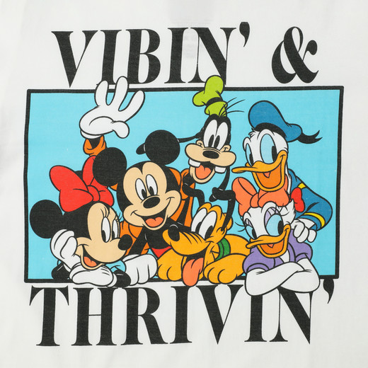 'vibin & thrivin' Mickey & Friends graphic tee | Five Below