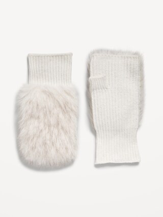 Faux-Fur Fingerless Gloves for Women | Old Navy (CA)