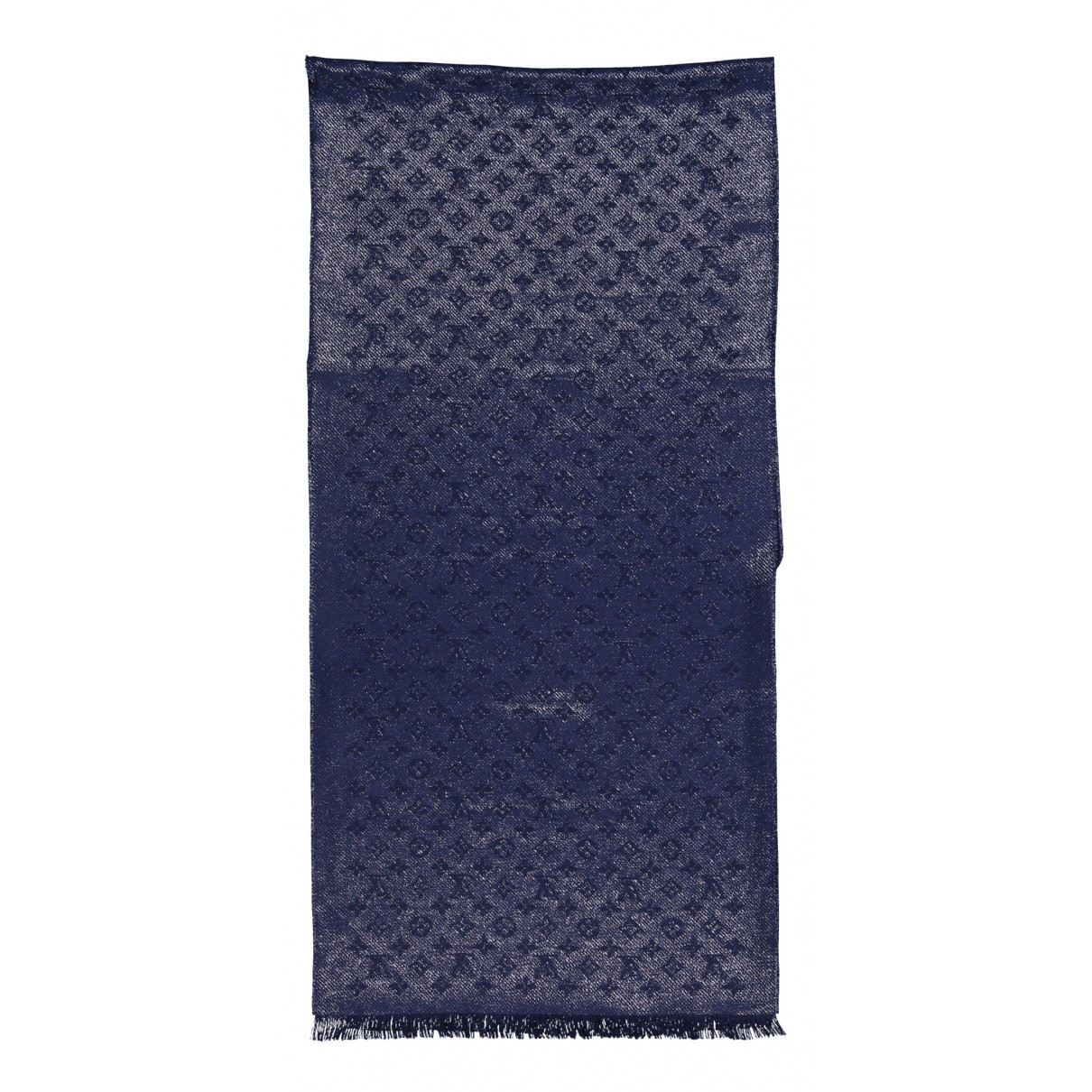 Louis Vuitton Navy Cashmere Scarf for Women | Vestiaire Collective (Global)