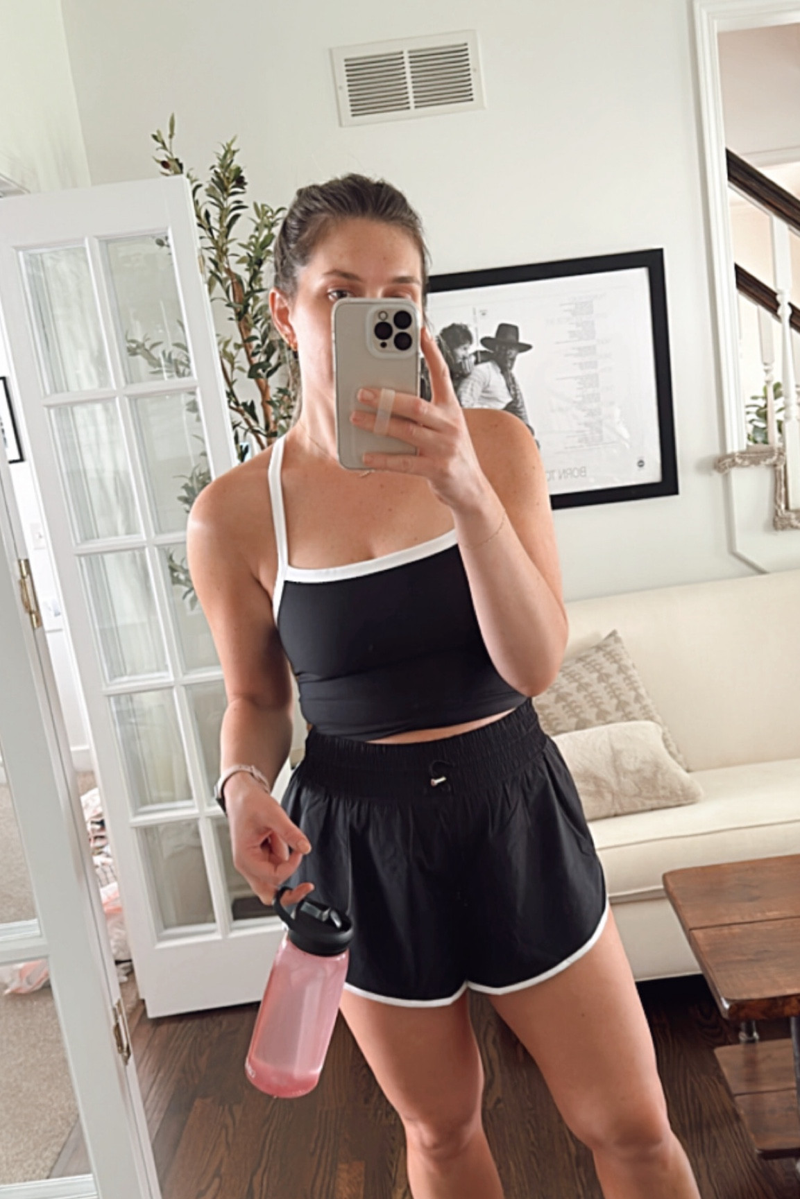 Abercrombie sale. YPB sale. Activewear. Summer sale. Summer outfit. Mom outfit. Workout outfit. Gym outfit. Lined shorts. Bra top. Black outfit. Mom chic  

#LTKSummerSales #LTKFitness #LTKActive