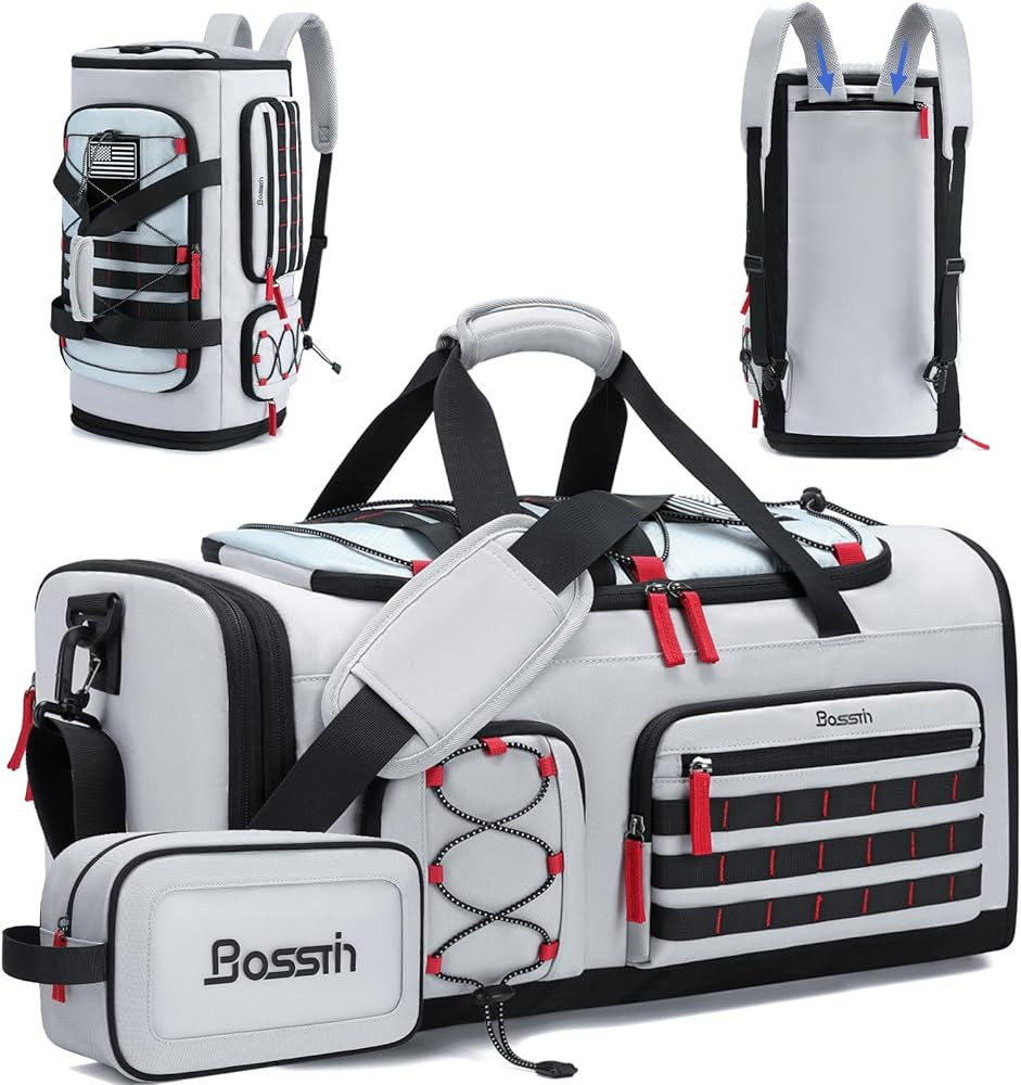 Bosstin Gym Bag for Men & Women, 45L Travel Duffle Sports Duffel Bag Gym Weekender Overnight Back... | Amazon (US)