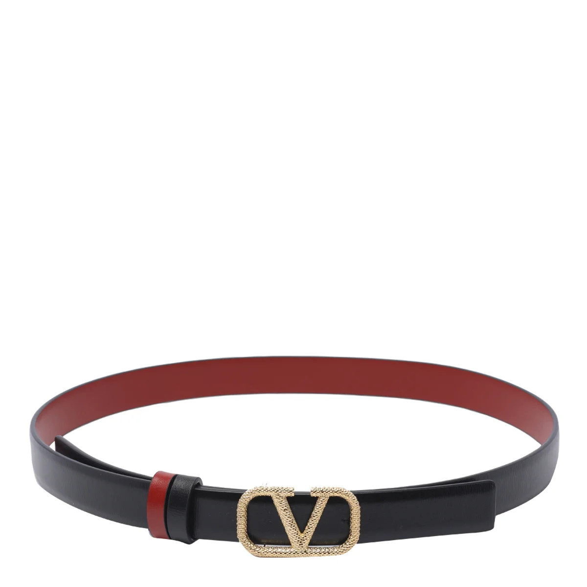 Valentino	Logo Plaque Belt | Cettire Global