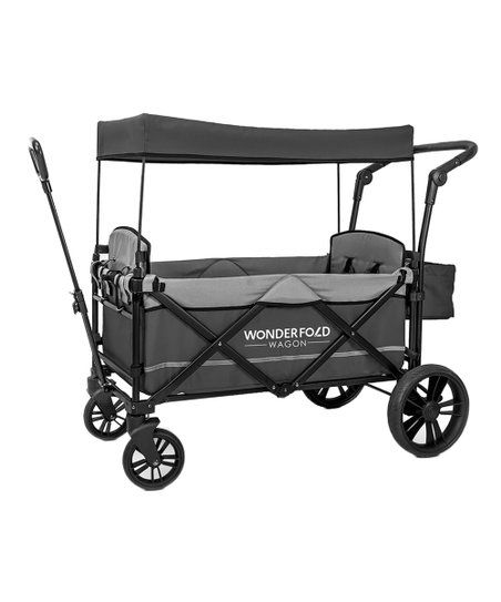 Gray X2 Two-Passenger Push/Pull Folding Stroller Wagon | Zulily