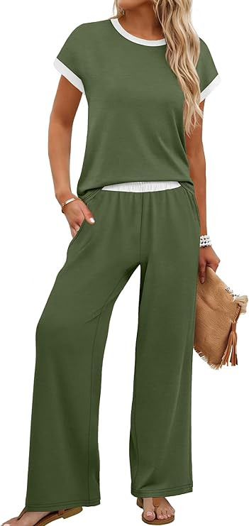 WIHOLL Two Piece Sets for Women Summer Spring Outfits Travel Cruise Resort Wear 2026 Beach Vacati... | Amazon (US)