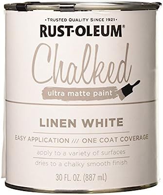 Rustoleum 285140 30 Oz Linen White Chalked Ultra Matte Paint - - Amazon.com | Amazon (US)