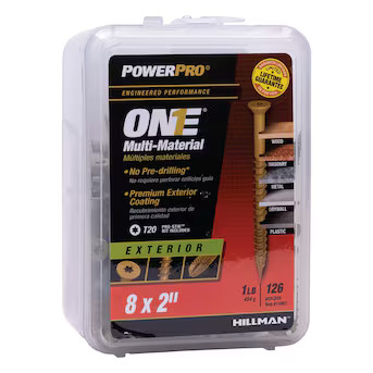 Power Pro One #8 x 2-in Epoxy Exterior Wood screws ( | Lowe's