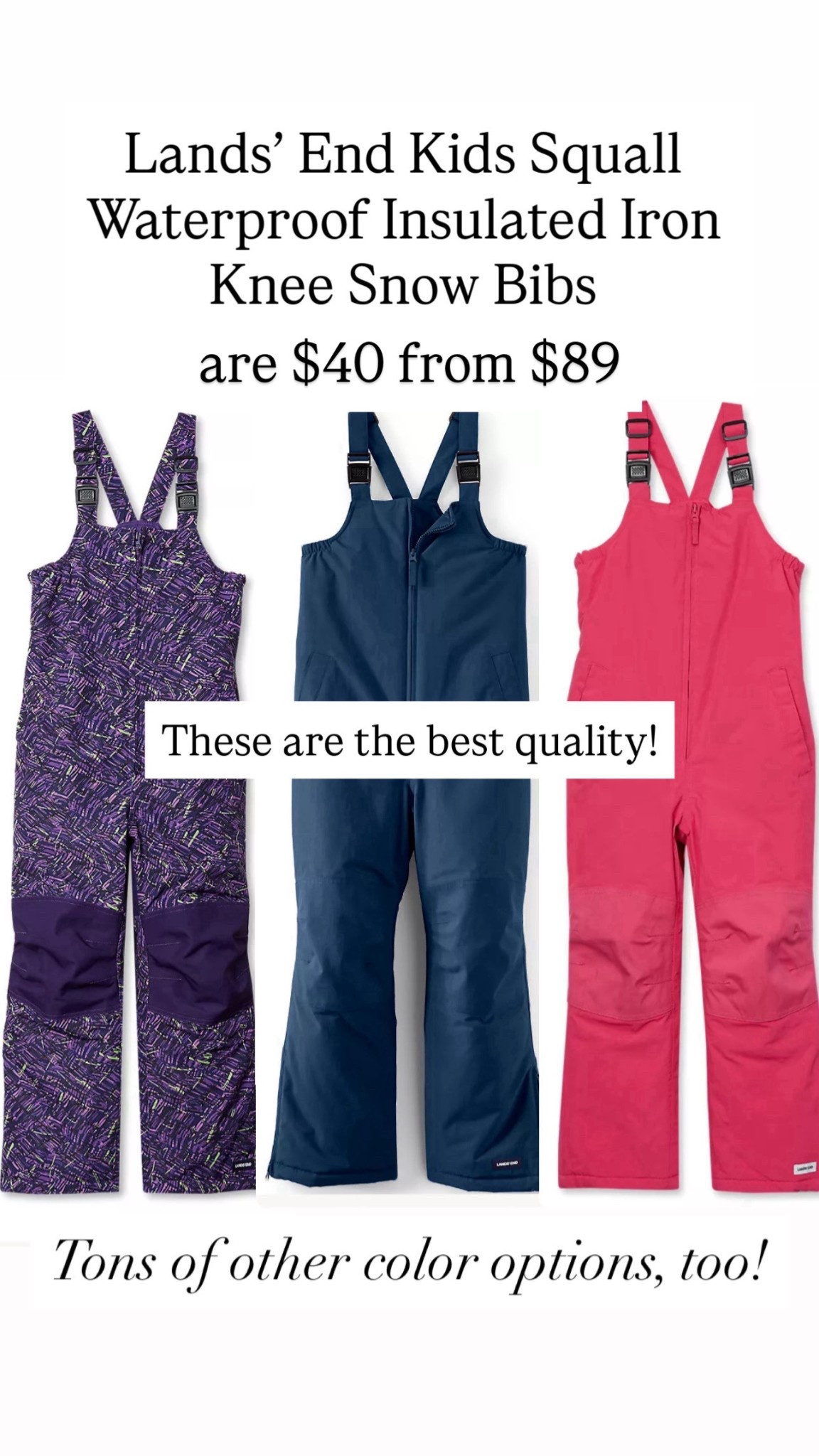 Snowpants sale at Lands’ End 

#LTKSaleAlert #LTKKids #LTKFindsUnder50