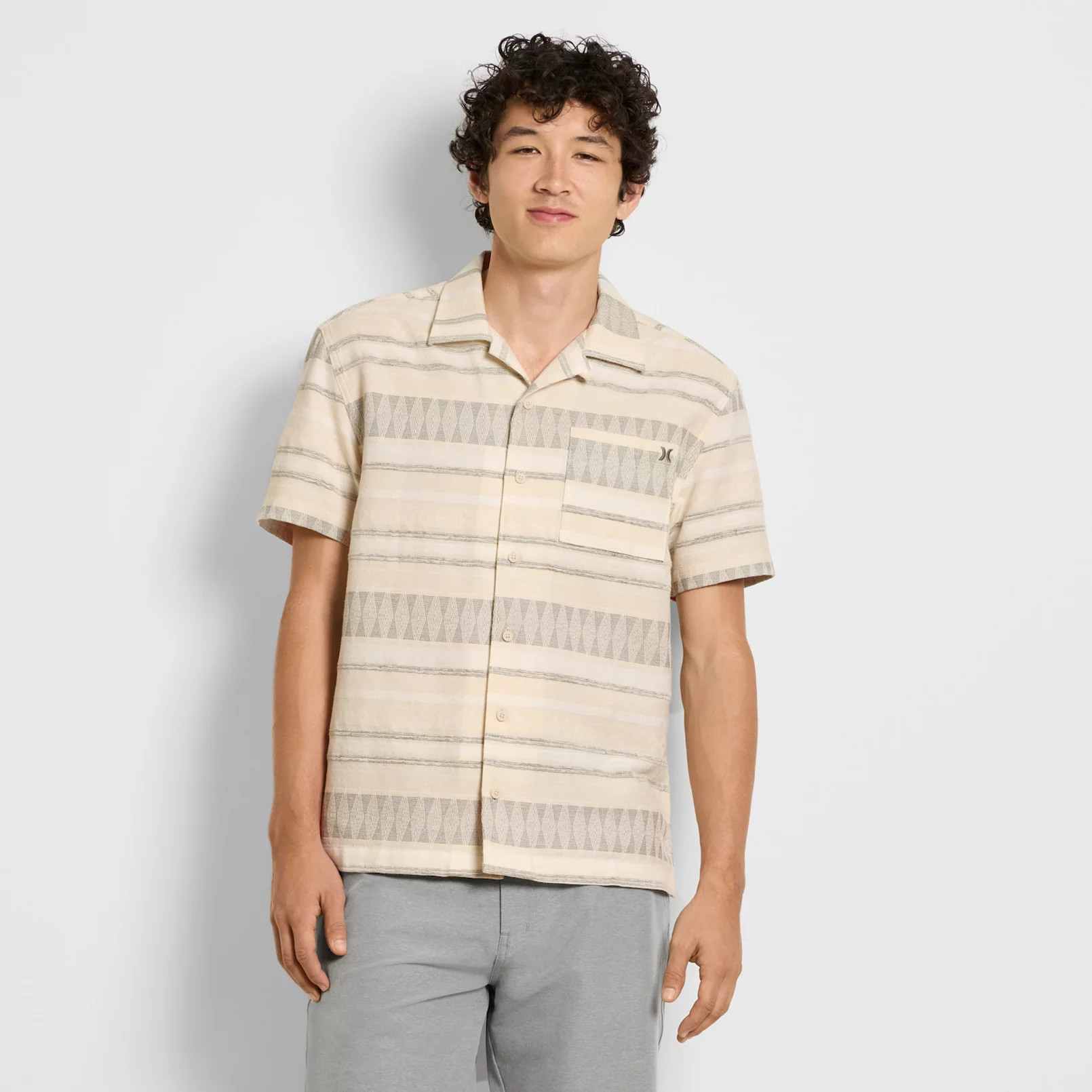 Men's Hurley Textured Short Sleeve Woven Shirt | Kohl's