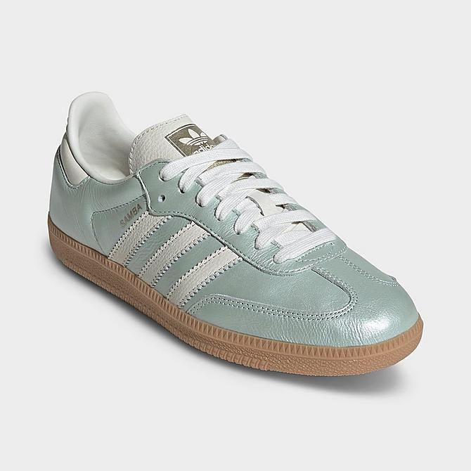 adidas gazelle silver green womens Adidas Women's Samba OG Crocodile Silver Metallic/Footwear White/Gum T   West NYC