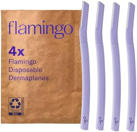 Flamingo Dermaplane Razor, Face Razors for Women, Disposable, 1 count, Pack of 4 | Amazon (US)