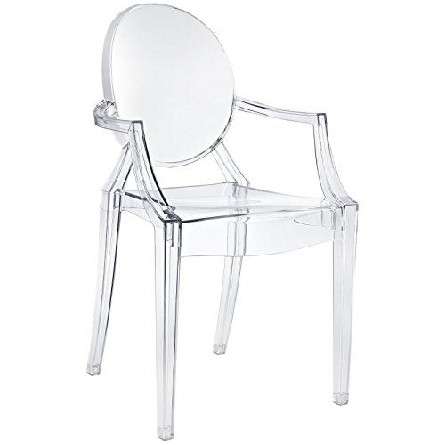 Modway Casper Modern Acrylic Dining Armchair in Clear, 1 Chair | Amazon (US)