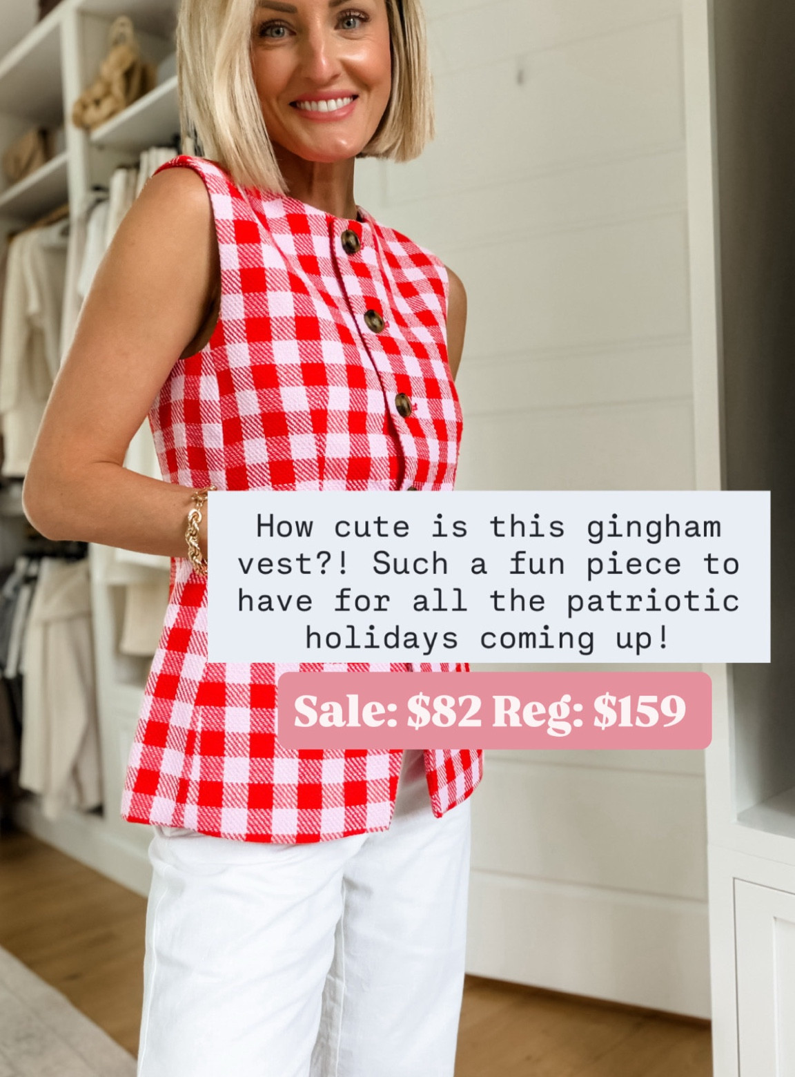 This gingham vest! 😍 It’s so cute! Ann Taylor truly has so many great workwear pieces, and they’re currently running a sale for Memorial Day weekend! Wearing size 2!

Loverly Grey, Ann Taylor, summer workwear, Memorial Day sale, vest, gingham 

#LTKSaleAlert #LTKSeasonal