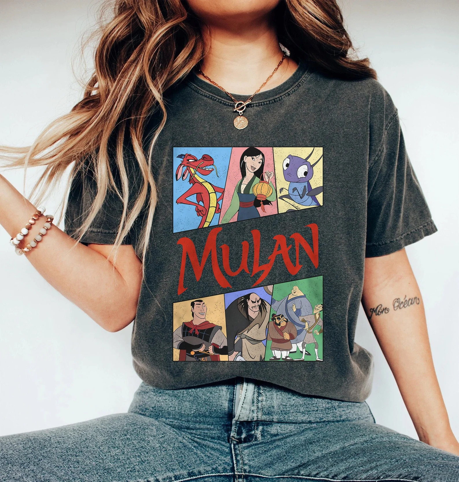 Retro 90s Vintage Disney Mulan T-shirt Cri-kee Shan Yu - Etsy | Etsy (US)