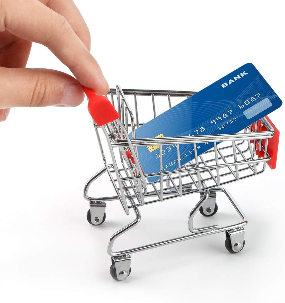 Shindel Mini Shopping Cart for Kids, Grocery Store Pretend Play for Toddler Supermarket Handcart ... | Amazon (US)