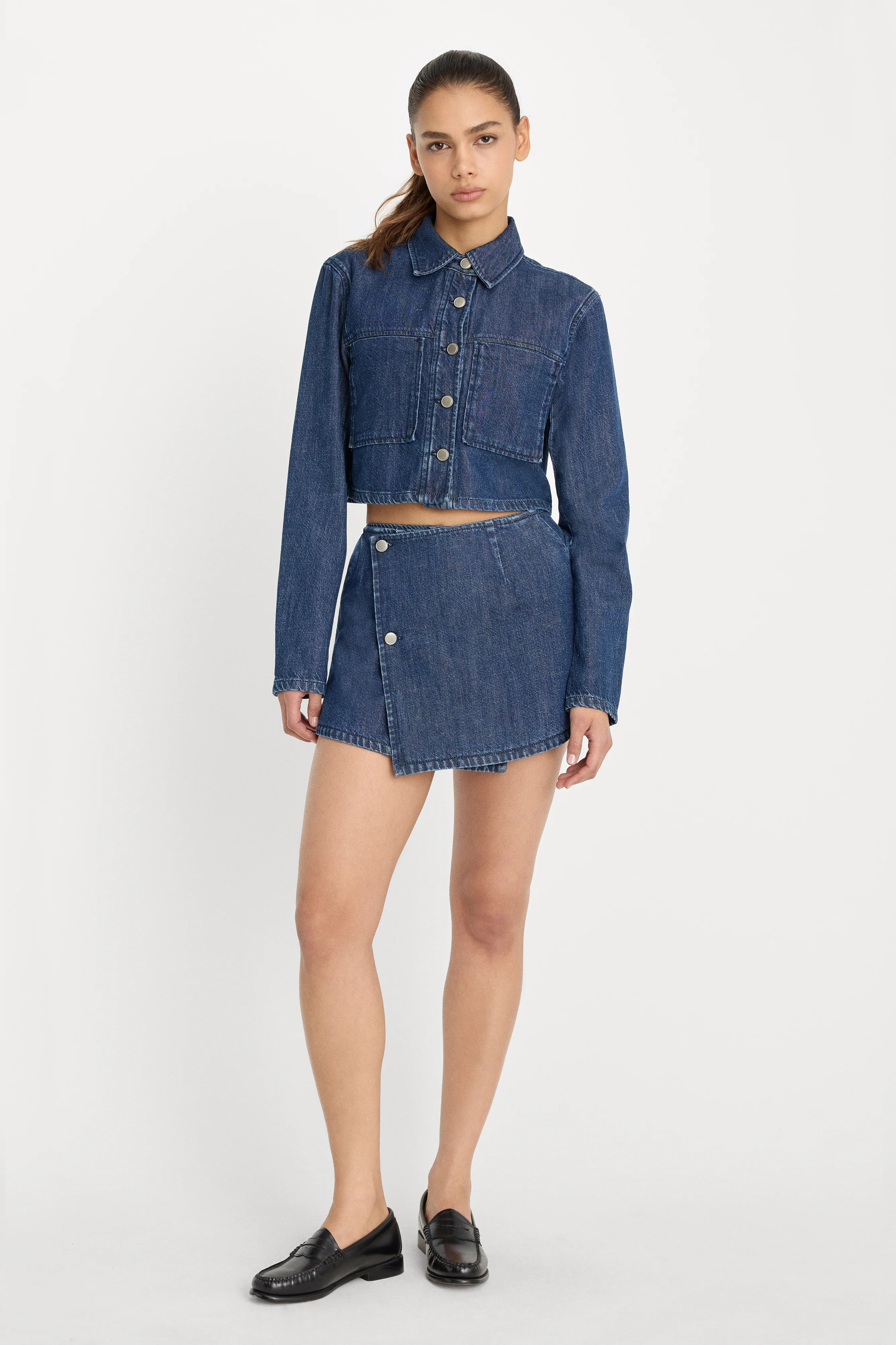 DENIM SKORT | INDIGO1187 - GOOD AMERICAN | Good American