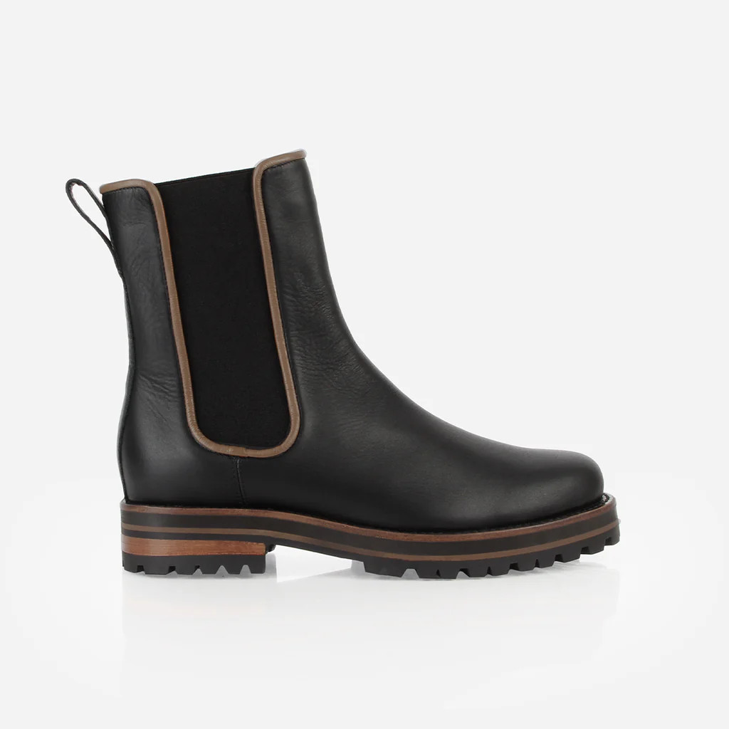 The Decade Chelsea Boot Black Water Resistant | Poppy Barley