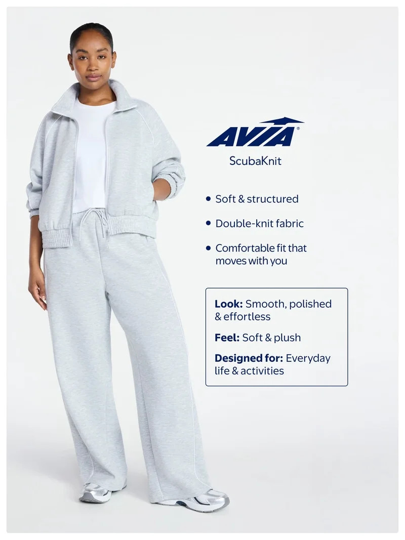 Avia Women's Scubaknit Romper, Sizes XS-4X | Walmart (US)